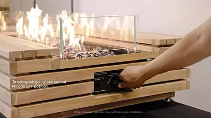 Full flame at high setting showing even flamedistribution