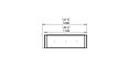 Flex 42RC Right Corner - Technical Drawing / Top by EcoSmart Fire