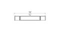 Flex 104RC.BX2 Right Corner - Technical Drawing / Top by EcoSmart Fire