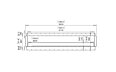 Flex 122DB Double Sided - Technical Drawing / Front by EcoSmart Fire