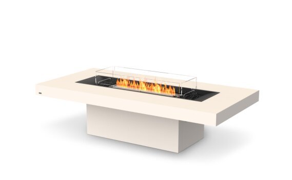 Gin 90 (Chat) Fire Table - Ethanol - Black / Bone / Optional Fire Screen by EcoSmart Fire