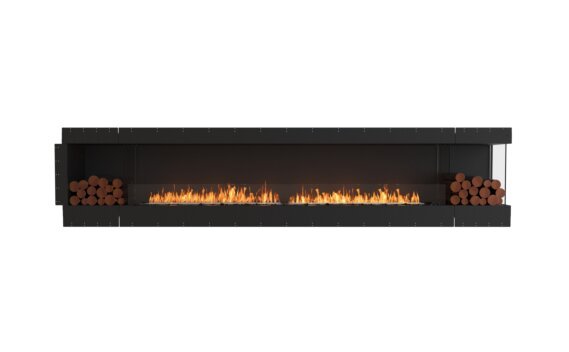 Flex 140RC.BX2 Right Corner - Ethanol / Black / Uninstalled view - Logs not included by EcoSmart Fire