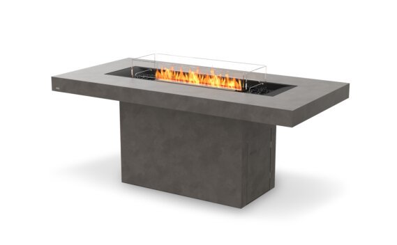 Gin 90 (Bar) Fire Table - Ethanol - Black / Natural / Optional Fire Screen by EcoSmart Fire