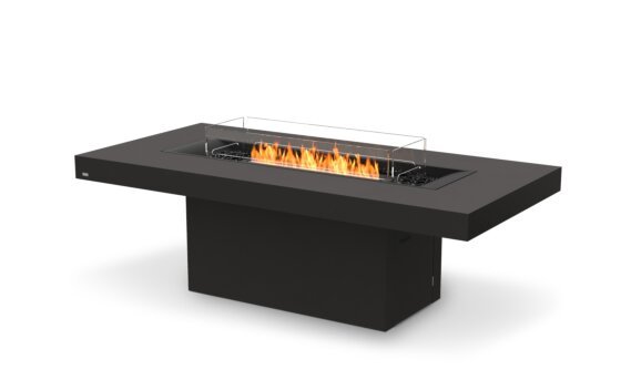 Gin 90 (Dining) Fire Table - Ethanol - Black / Graphite / Optional Fire Screen by EcoSmart Fire