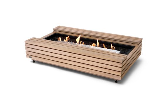 Cosmo 50 Fire Table - Ethanol / Teak / *Teak colours may vary by EcoSmart Fire