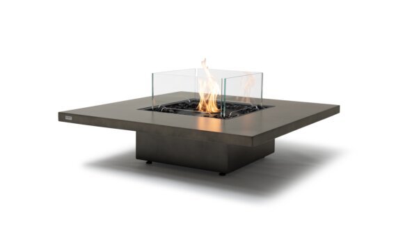 Vertigo 40 Fire Table - Ethanol - Black / Natural / Included fire screen by EcoSmart Fire