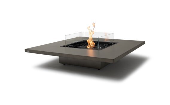 Vertigo 50 Fire Table - Ethanol - Black / Natural / Included fire screen by EcoSmart Fire